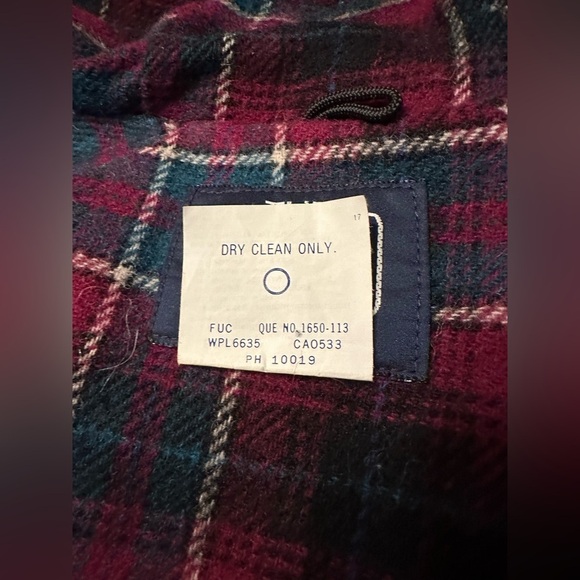 WOOLRICH Flannel Lined Full Zip Hooded Jacket 90s Women’s M - Picture 3 of 15